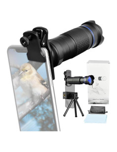 Kit Lente Telefoto Andoer 36X para Smartphone con Trípode