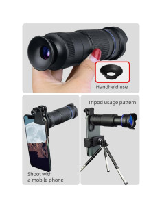 Kit Lente Telefoto Andoer 36X para Smartphone con Trípode 2