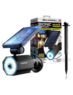 Luz Solar Exterior Bell+Howell Bionic Spotlight LED 1 Paquete