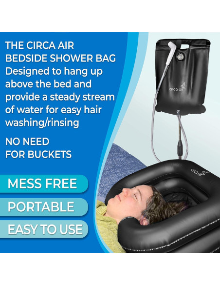 Bolsa de Ducha Portátil Circa Air 9.5L para Lavar Cabello