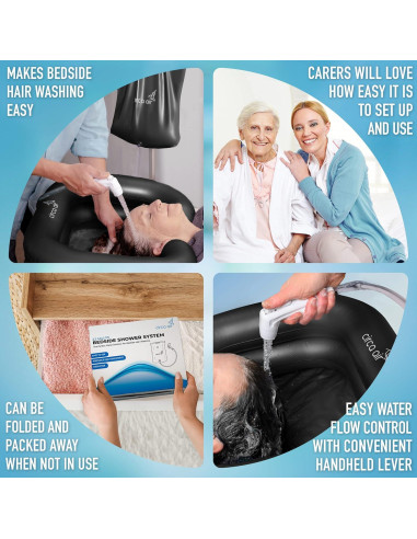 Bolsa de Ducha Portátil Circa Air 9.5L para Lavar Cabello