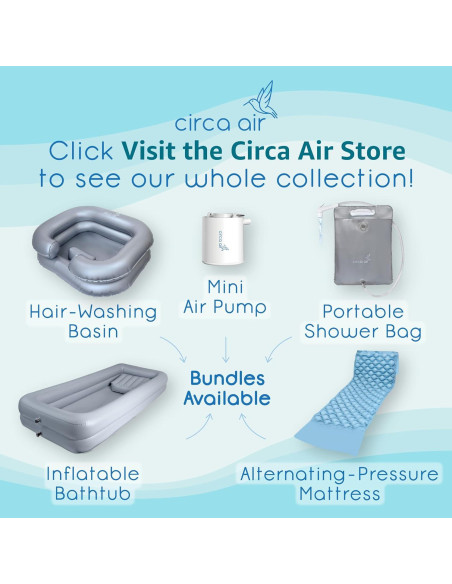Bolsa de Ducha Portátil Circa Air 9.5L para Lavar Cabello