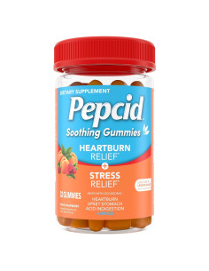 Gomitas Antiácidas Pepcid 32 ct - Durazno-Frambuesa, Alivio Estrés