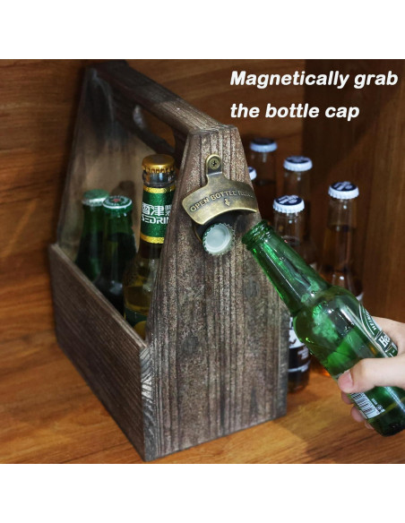 Abrebotellas Magnético Luwanburg Montado en Pared Bronce Antiguo