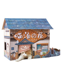 Casa Rascadora para Gatos SMILE PAWS 32x50x48cm Resistente