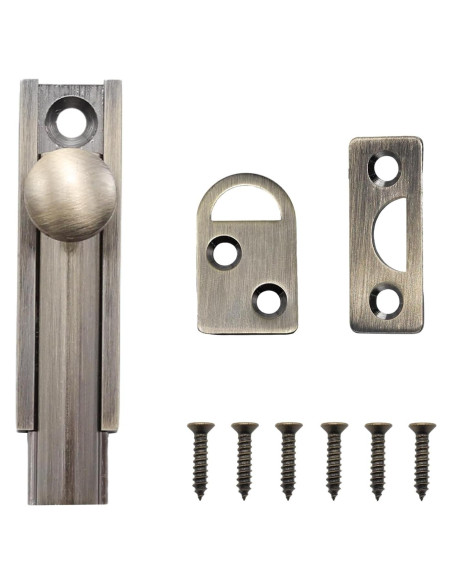 Cerrojo Deslizante de Latón Sólido 51mm Bronce Antiguo Adyoney