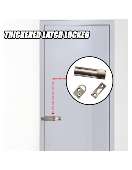 Cerrojo Deslizante de Latón Sólido 51mm Bronce Antiguo Adyoney