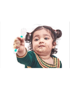 Juego de Cucharas y Tenedores AUNEOS para Bebés - Estuche de Viaje 2