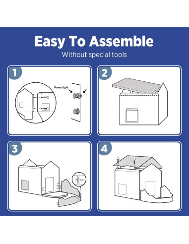 Casa Rascadora para Gatos SMILE PAWS 32x50x48cm Resistente