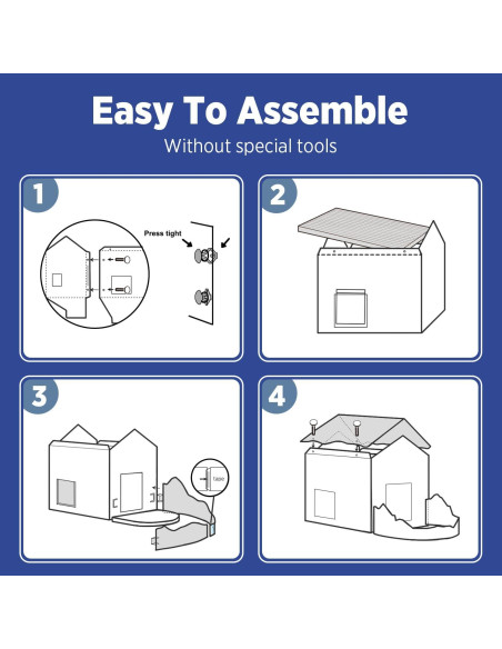 Casa Rascadora para Gatos SMILE PAWS 32x50x48cm Resistente