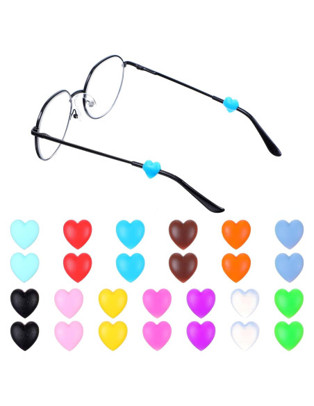 30 Pares Sujetadores de Gafas Silicona Antideslizante Heclia