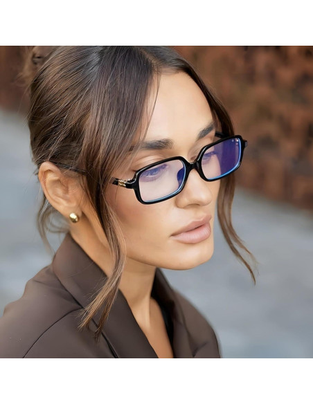 Gafas Bloqueadoras de Luz Azul WHHJM Cuadradas Unisex