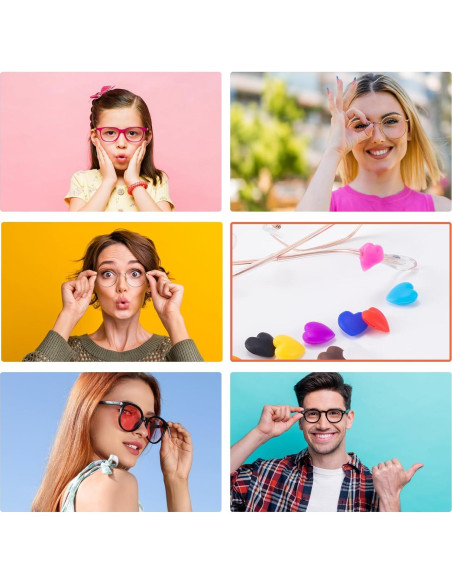 Agarraderas Antideslizantes para Gafas Alpinleux 22 Pcs Silicona