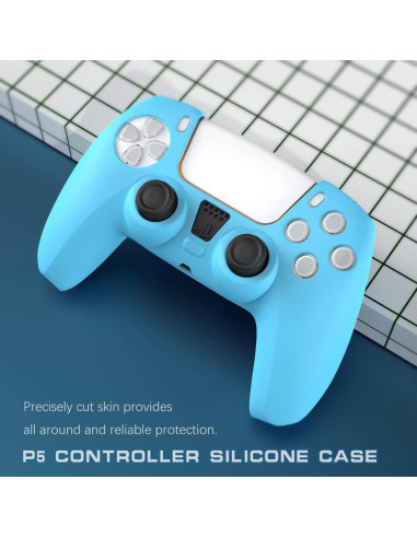 Funda de Controlador PS5 Rosa Peziang Silicona Antideslizante