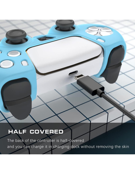 Funda de Controlador PS5 Rosa Peziang Silicona Antideslizante