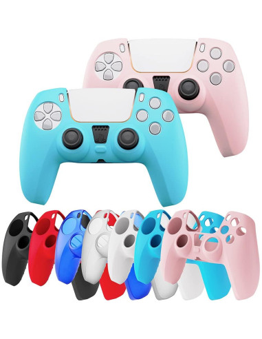 Funda de Controlador PS5 Rosa Peziang Silicona Antideslizante