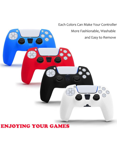 Funda de Controlador PS5 Rosa Peziang Silicona Antideslizante