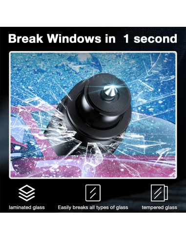 Cortador de Cinturón y Rompedor de Ventanas MOTORBUDDY 2-en-1