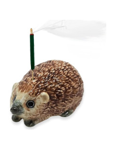 Soporte de Incienso Erizo Marrón Cerámica 5.7 cm BestySuperStore