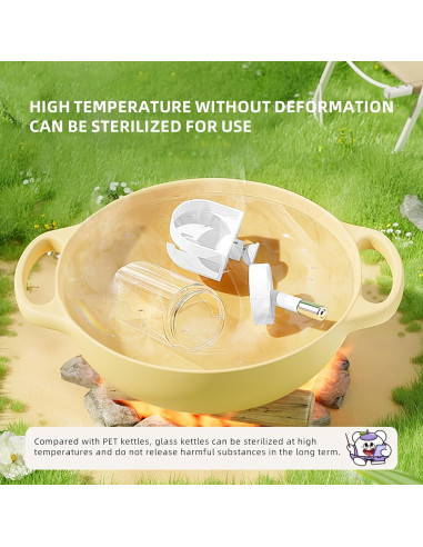 Botella de Agua para Hámster Marchul 120 ml Ajustable Blanca