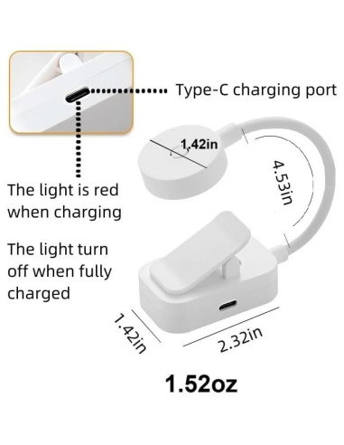 Luz de Lectura Roja Darlur - Paquete de 2, 3 Modos, Cuidado Ocular