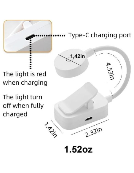 Luz de Lectura Roja Darlur - Paquete de 2, 3 Modos, Cuidado Ocular