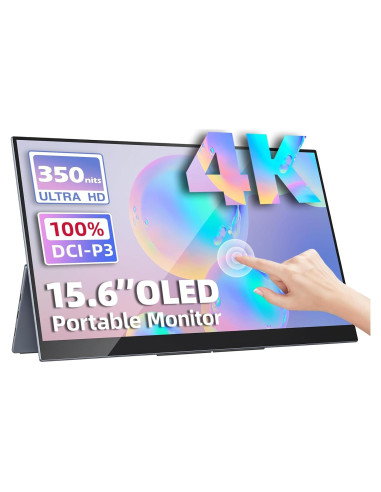 Monitor Portátil 15.6" 4K UHD Táctil Upperizon - 100% DCI-P3