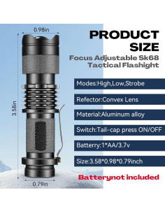 Mudder 10 Linternas UV LED Mini Portátiles para Mascotas 2