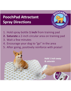 Spray Atractivo para Entrenamiento de Perros Pooch Pad 473 ml 2