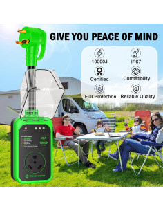 Protector de Sobretensión RV TRONIC MASTER 30A 10000J Joules 2