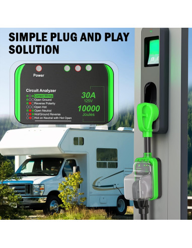 Protector de Sobretensión RV TRONIC MASTER 30A 10000J Joules