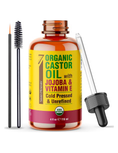 Aceite de Ricino Orgánico Seven Minerals 118 ml - Crecimiento Pestañas y Cejas
