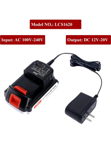 Cargador de Batería Li-Ion 20V Black+Decker LCS1620