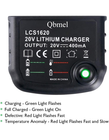 Cargador de Batería Li-Ion 20V Black+Decker LCS1620