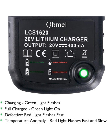 Cargador de Batería Li-Ion 20V Black+Decker LCS1620