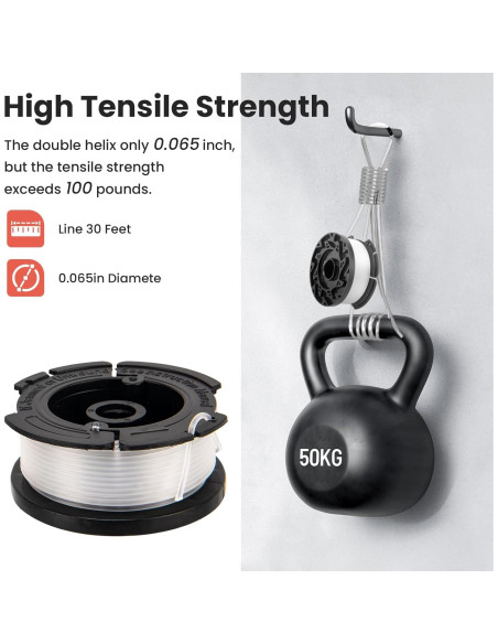 Bobina de Repuesto AF100 Black Decker 10 Bobinas 9.14m 1.65mm