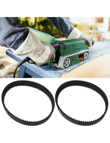 2 Correas de Tiempo para Lijadora Bosch PBS75 225 mm 14 mm