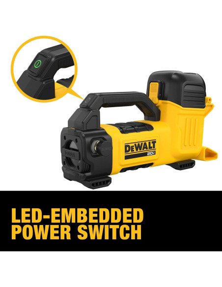 Bomba de Transferencia DEWALT 20V MAX, 10 GPM, Ligera y Potente