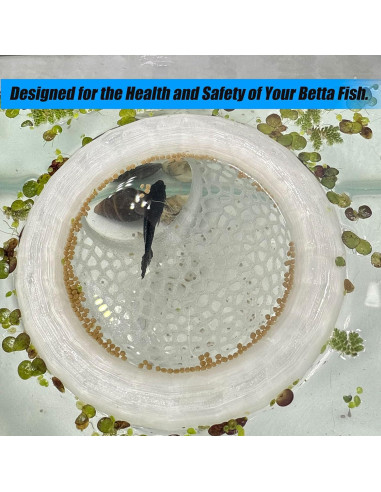 Cueva Flotante para Peces Betta HOZOE 10x10x5cm Negro