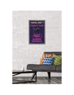 Póster Enmarcado Trends International Minecraft Dragón 61.6x42 cm 2