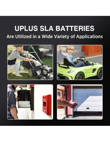 Batería Recargable Uplus 12V 5Ah para Alarmas y Seguridad