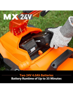 Cortadora de Césped Sin Cable LawnMaster 48V 15" con Batería 2