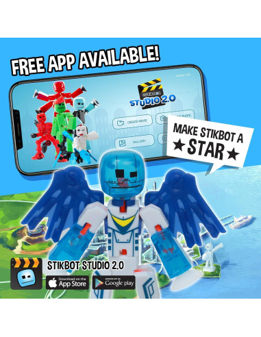 Paquete de Acción Zing StikBot Zingtannica - Figuras Stop Motion