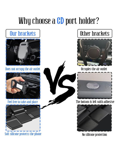 Soporte para Teléfono en Coche BELOMI Ajustable 360