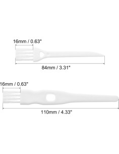 Cepillos de Limpieza MECCANIXITY 8 Piezas Nylon Blanco 2