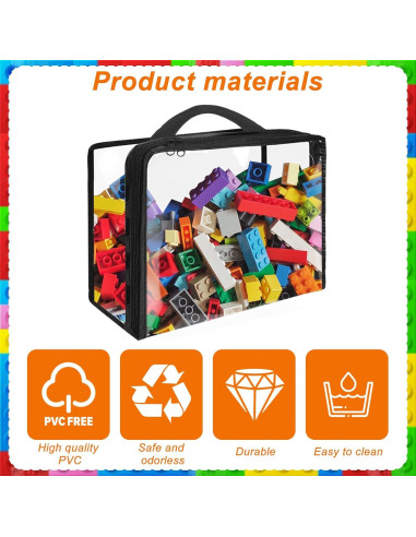 Paquete de 10 Bolsas de Almacenamiento Hlimior PVC Extra Grande