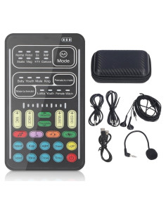 Cambiador de Voz Portátil Diyeeni con 8 Sonidos y Efectos