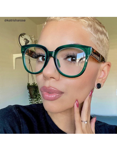 Gafas de sol cuadradas Voogueme para mujer con lentes anti luz azul