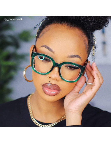 Gafas de sol cuadradas Voogueme para mujer con lentes anti luz azul