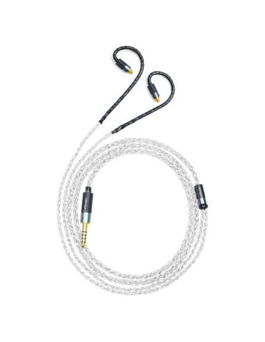 Cable de Reemplazo para Auriculares GUCraftsman 1.2m Plata + Grafeno